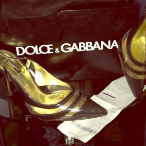Dolce & Gabbana black patent leather heels